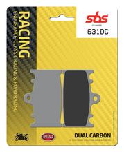 Pastilhas de Freio SBS 631DC Road Racing Dual Carbon para Suzuki GSX FA F GSF Bandit SA, Kawasaki ZX-6R GSR 400 - 2000 ccm Ano Fab. 1989 - 2017