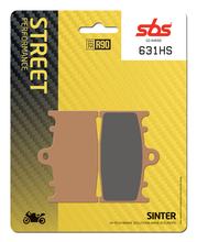 Pastilhas de Freio SBS 631HS Street Sinter para Suzuki GSX 1 FA F GSF Bandit SA, Kawasaki ZX-6R GSR 250 - 2000 ccm Ano Fabricação 1989 - 2017