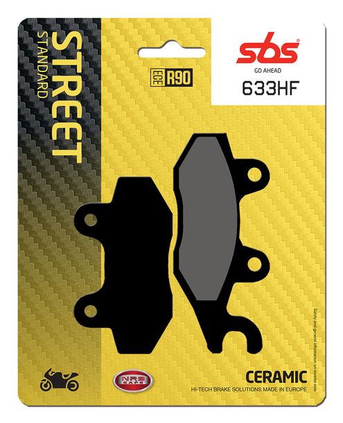 Bremsbeläge SBS 633HF Street Ceramic für MuZ / MZ SM RT SX Classic, Yamaha XTZ A Super Tenere 125 - 1200 ccm Bj. 1989 - 2011