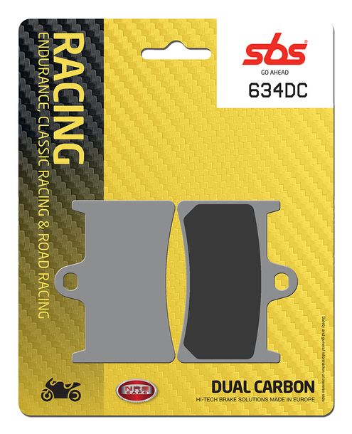 Bremsbeläge SBS 634DC Road Racing Dual Carbon für Yamaha FZS Fazer S YZF-R6 400 - 1900 ccm Bj. 1990 - 2022