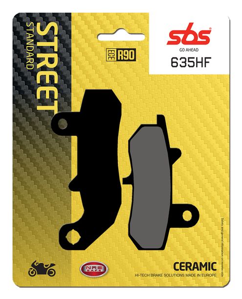 Pastillas de freno SBS 635HF Street Ceramic para Suzuki DR R RS Dakar Big RG F Gamma Wolf S 125 - 800 ccm Año 1988 - 1996