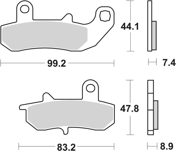 Pastillas de freno SBS 635LF Street Ceramic