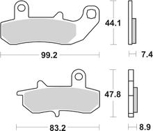 Remblokken SBS 635LF Street Ceramic