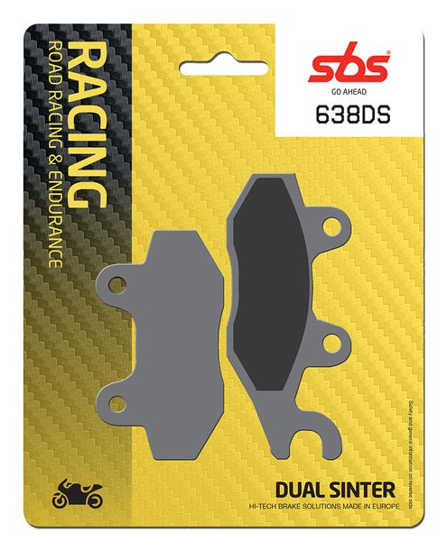 Bremsbeläge SBS 638DS-1 Road Racing Endurance (Giftiger Biss)