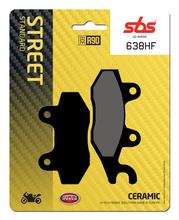 Plaquettes de frein SBS 638HF Street Ceramic pour Gilera Runner SP, Honda CBF Kawasaki Z Suzuki DR S Big Ninja Yamaha TZR R1 2 R Cagiva Elefant i.e. Lucky