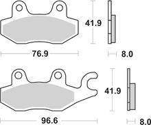 Klocki hamulcowe SBS 638LF Street Ceramic