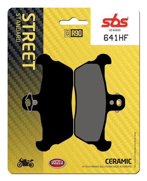 Remblokken SBS 641HF Street Ceramic voor Aprilia Mojito, Cagiva Mito EV W8 Pro Action W 16 Planet Freccia W12 3 RX M Pegaso 50 - 600 ccm