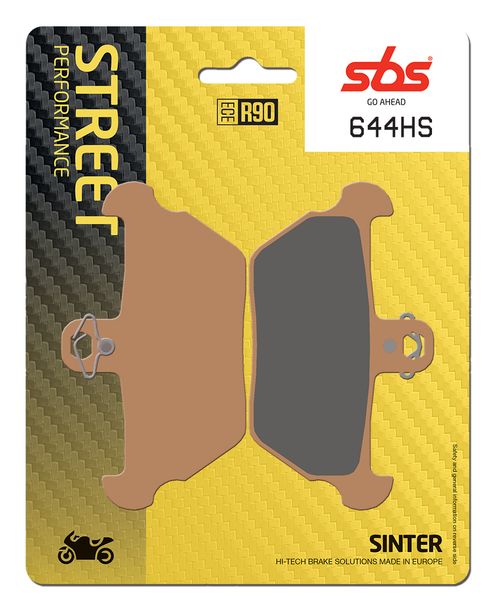 Bremsbeläge SBS 644HS Street Sinter für BMW R 0 Mystic Roadster Classic 1 RS, Aprilia SR Funmaster LC Netscaper Sonic AC Gulliver AF1 Scarabeo K LT