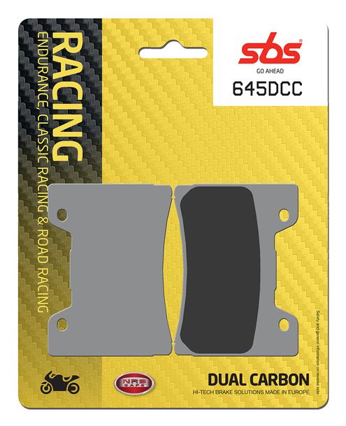 Pastiglie freno SBS 645DCC Road Racing Classic a doppio carbonio