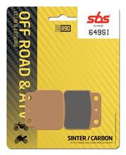 Pastilhas de Freio SBS 649SI Offroad Sinter para Suzuki LT-Z Quadsport, Arctic Cat DVX LT-R Quadracer Kawasaki KFX Sport LT H W EF S WDX F4 E Quadrunner R SK