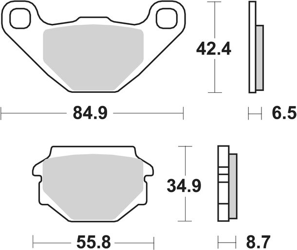 Pastillas de freno SBS 651LF Street Ceramic