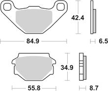 SBS 651LF Street Ceramic brake pads