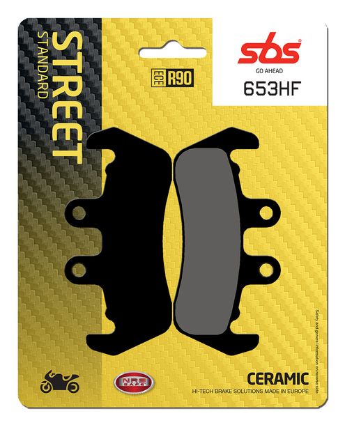 Bremsbeläge SBS 653HF Street Ceramic für Yamaha DT Tenere 125 ccm Bj. 1988