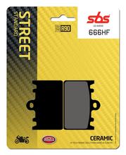 Plaquettes de frein SBS 666HF Street Ceramic pour Kawasaki ZRX E 400 ccm Année 1991 - 1999