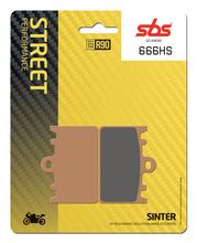 Plaquettes de frein SBS 666HS Street Sinter pour Kawasaki ZRX E 400 ccm Année 1991 - 1999