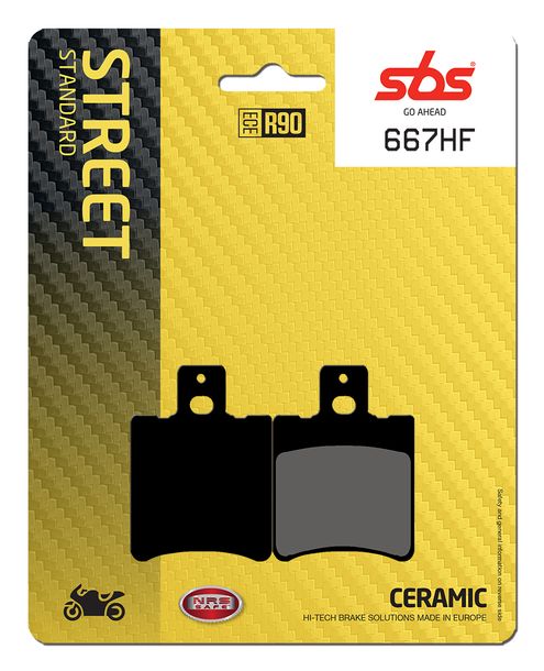Pastiglie freno SBS 667HF Street Ceramic