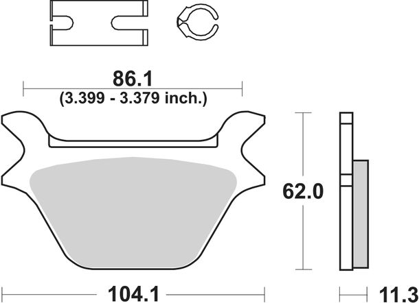 Plaquettes de frein en céramique SBS 669H.HF Street High Power pour Harley Davidson FXSTS Springer Softail FXSTB Night Train, Derbi Senda R X-Treme Daelim