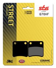Pastiglie freno SBS 670HF Street Ceramic