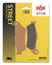 Pastilhas de Freio SBS 671HS Street Sinter para KTM LC4 Adventure R, Yamaha Tenere Aprilia SR Racing LC YZF-R YZF Funmaster 50 - 1200 ccm