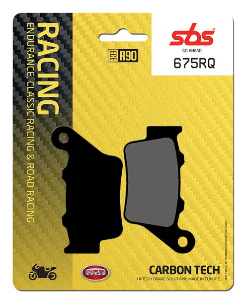 Bremsbeläge SBS 675RQ Road Racing Carbon Tech für Triumph Daytona R 675 ccm Bj. 2013 - 2017