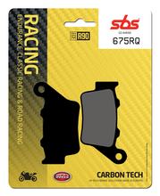 Plaquettes de frein SBS 675RQ Road Racing Carbon Tech pour Triumph Daytona R 675 ccm Année 2013 - 2017