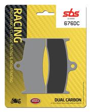 Pastilhas de Freio SBS 676DC Road Racing Dual Carbon para Buell M2 Cyclone, MV Agusta Brutale S R Kawasaki ZX-7 RR X1 Lightning F4 S3 Thunderbolt S1 750 - 1200 Ano. 1996 - 2015