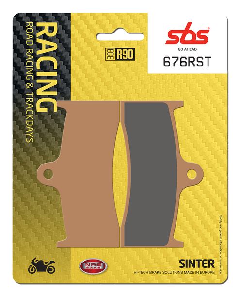 SBS 676RST Road Racing Sinter brake pads for MV Agusta Brutale S, Kawasaki ZX-7 R RR F4 750 - 1000 ccm Year 1996 - 2008