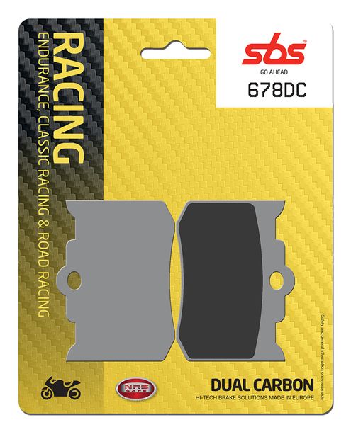Pastiglie freno a doppio carbonio SBS 678DC Road Racing