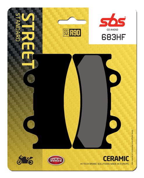 Pastillas de freno SBS 683HF Street Ceramic para Yamaha FZR Exup R YZF SP, Triumph Daytona Super III 750 - 1000 ccm Año 1993 - 1997