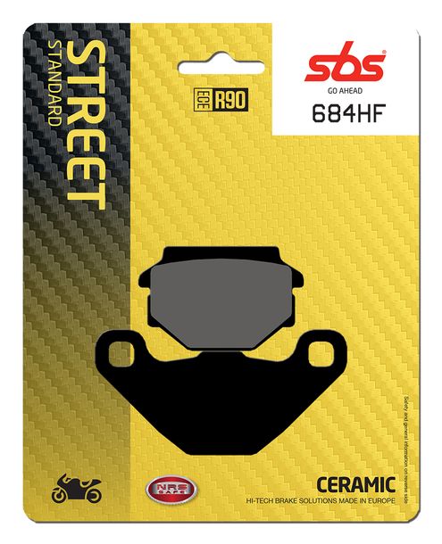 Bremsbeläge SBS 684HF Street Ceramic für MuZ / MZ Baghira Black Panther Streetmoto, Sachs ZX XTC Racing Roadster 6 XTC-N Street ZZ X-Road 50 - 660 ccm
