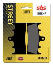 Pastilhas de Freio SBS 686HF Street Ceramic para Kawasaki ZX-6R, Suzuki GSX-R ZX-9R Ninja GSF Bandit N S GSX ZRX R 600 - 1600 ccm Ano. 1993 - 2010