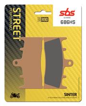 Pastilhas de Freio SBS 686HS Street Sinter para Kawasaki ZX-6R, Suzuki GSX-R ZX-9R Ninja GSF Bandit N S GSX ZRX R 600 - 1600 ccm Ano. 1992 - 2010