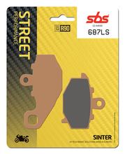 Plaquettes de frein SBS 687LS Street Sinter pour Kawasaki ZX-6R 100 - 1100 ccm