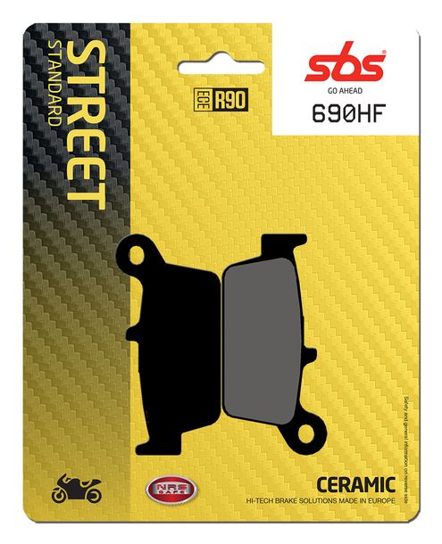 Plaquettes de frein SBS 690HF Street Ceramic pour Italjet Amarcord 125 ccm Année 2008
