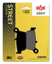 Pastillas de freno SBS 690HF Street Ceramic para Italjet Amarcord 125 ccm Año 2008