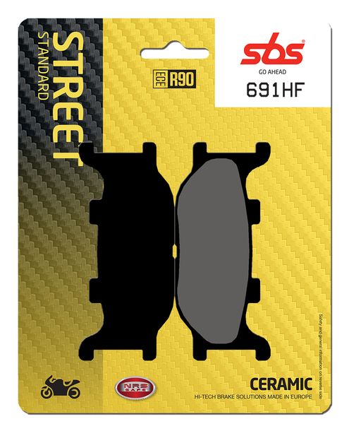 Bremsbeläge SBS 691HF Street Ceramic für Yamaha XJ6 Diversion ABS F XJ S FZ 6 Fazer XV Virago 125 - 1300 ccm Bj. 1993 - 2016