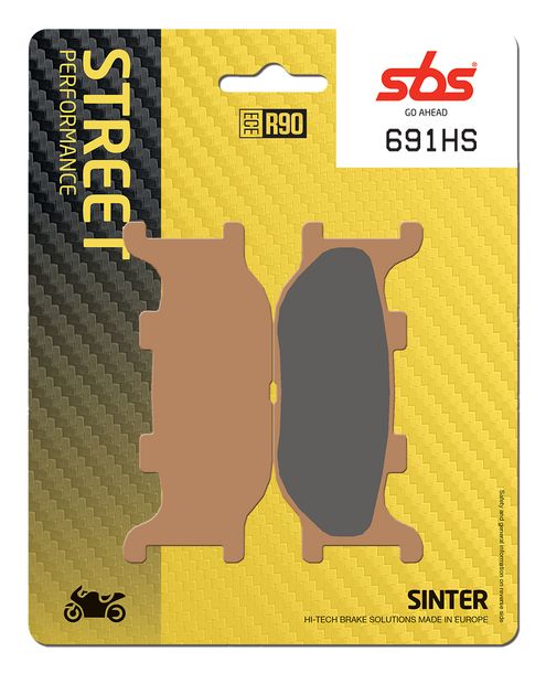 Bremsbeläge SBS 691HS Street Sinter für Yamaha XJ6 Diversion ABS F XJ S FZ 6 Fazer XV Virago 125 - 1300 ccm Bj. 1993 - 2016