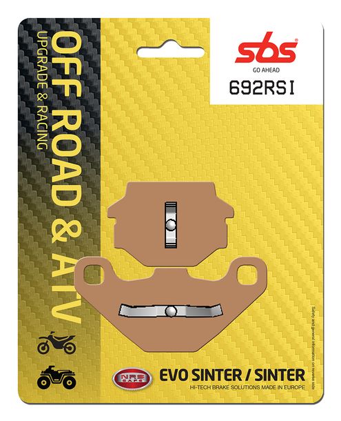 Pastillas de freno sinterizadas SBS 692RSI Offroad Racing para KTM EXC EGS MX Enduro, Husqvarna CR GS 125 - 500 ccm Año 1989 - 1995