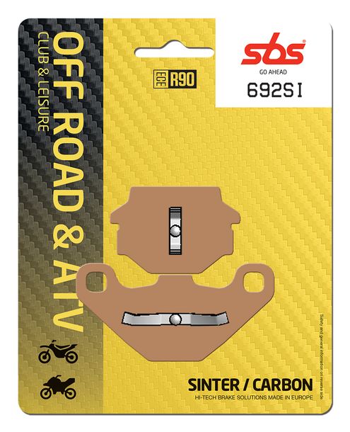 SBS 692SI Offroad Sinter Brake Pads for Husqvarna WR, KTM EXC EGS TC TE MX Enduro LC4 CR 125 - 610 ccm Year 1989 - 1995