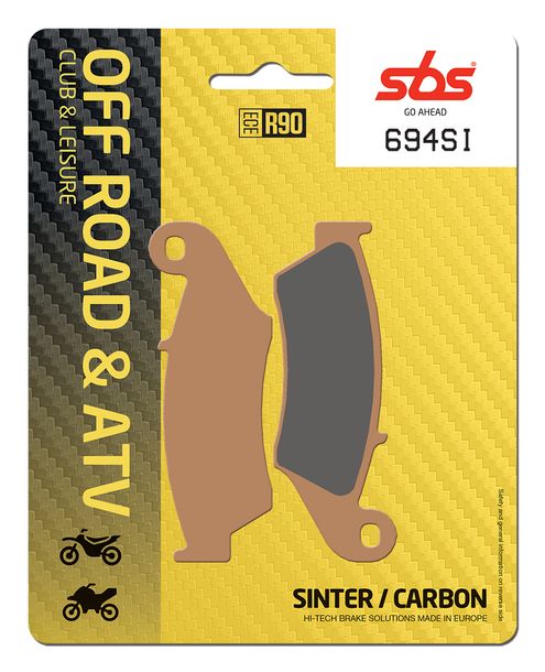 Plaquettes de frein Offroad Sinter SBS 694SI pour Aprilia SR Funmaster LC Netscaper Sonic AC Sportcity Scarabeo One Habana Custom Cube, Beta RR Enduro