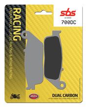 Pastillas de freno de doble carbono SBS 700DC Road Racing para Honda CBR F R FA CB CTX N 300 - 700 ccm Año 2013 - 2018