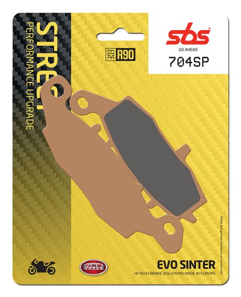 Pastiglie freno sinterizzate SBS 704SP Street Upgrade Evo per Suzuki GSF N S Bandit SV SF DL V-Strom 125 - 1700 ccm Anno 1995 - 2022