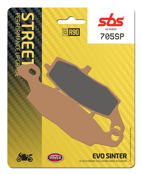 SBS 705SP Street Upgrade Evo Sinter Brake Pads for Suzuki GSF N S Bandit, Kawasaki VN Classic SV SF DL V-Strom 400 - 1700 ccm Year 1995 - 2022