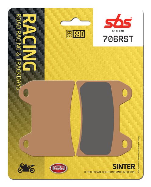 Plaquettes de frein SBS 706RST Road Racing Sinter pour BMW F R GT NineT DTC Scrambler Pure Urban Racer 500 - 1400 ccm Année 1997 - 2022
