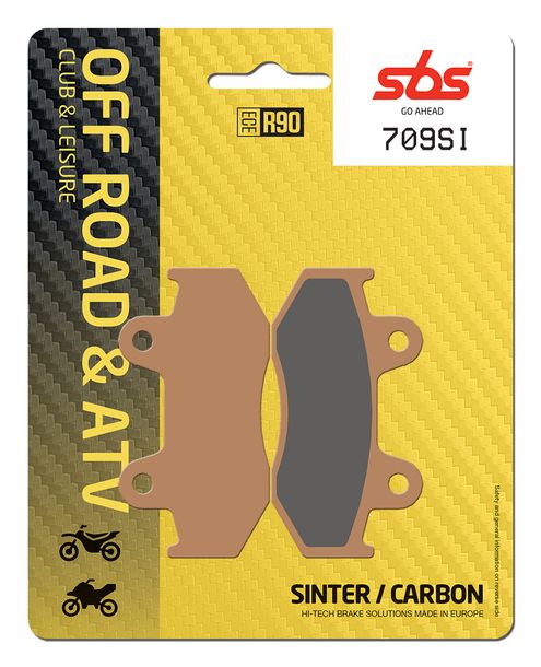 Plaquettes de frein Offroad Sinter SBS 709SI pour Yamaha YFZ Performance Race R X Special Bill Balance S 450 ccm