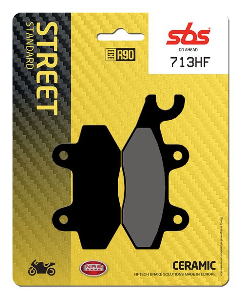 Bremsbeläge SBS 713HF Street Ceramic für MuZ / MZ SM RT SX, Honda CA Rebel Kymco Stryker II Off Road CMX 125 / 250 ccm
