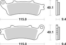 Plaquettes de frein SBS 722LF Street Ceramic