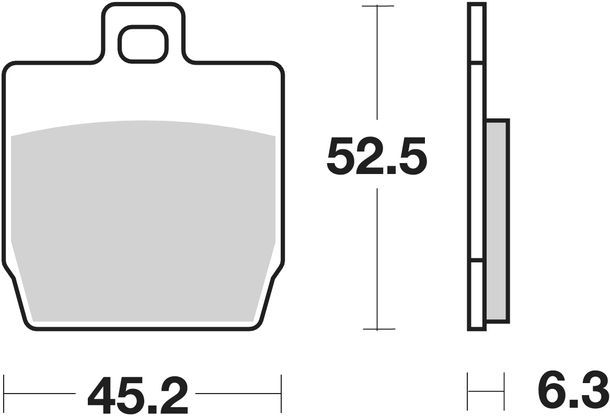 Plaquettes de frein SBS 731HF Street Ceramic