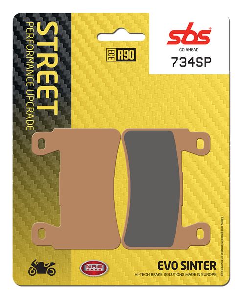 Bremsbeläge SBS 734SP Street Upgrade Evo Sinter für Honda CBR F RR Fireblade FS VTR Firestorm CB EX RS S SA 600 - 1300 ccm Bj. 1998 - 2019