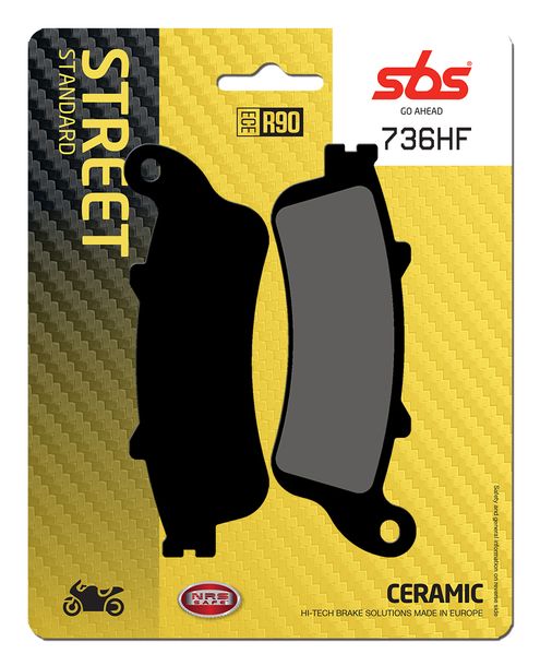 SBS 736HF Street Ceramic brake pads for Honda CB SF X11 XL V Varadero NC X S NT Deauville CBR XX Blackbird VFR F V-Tec VTX 1 C 125 - 1800 ccm Year 1997 - 2018